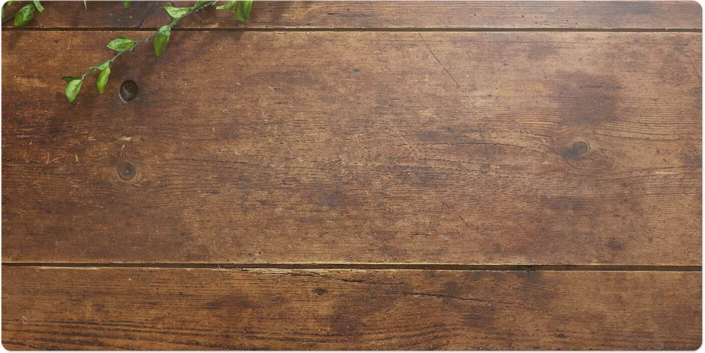 Holztischplatte Mit Blättern– Schreibtischunterlage – Schreibtisch Tischunterlage – 120x60 cm – Unterlage Groß Schreibtischmatte