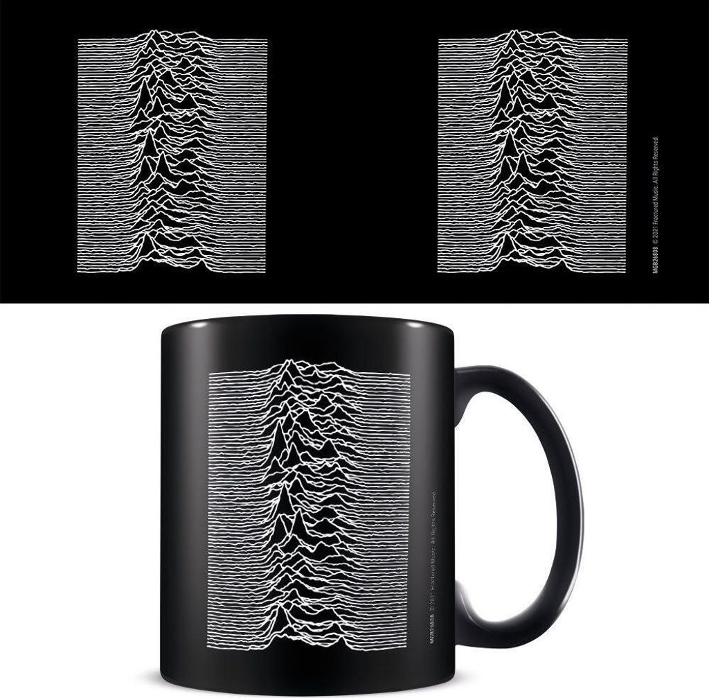 Joy Division - Kaffeebecher "Unknown Pleasures", Wellenform PM2282 (Einheitsgröße) (Schwarz/Weiß)
