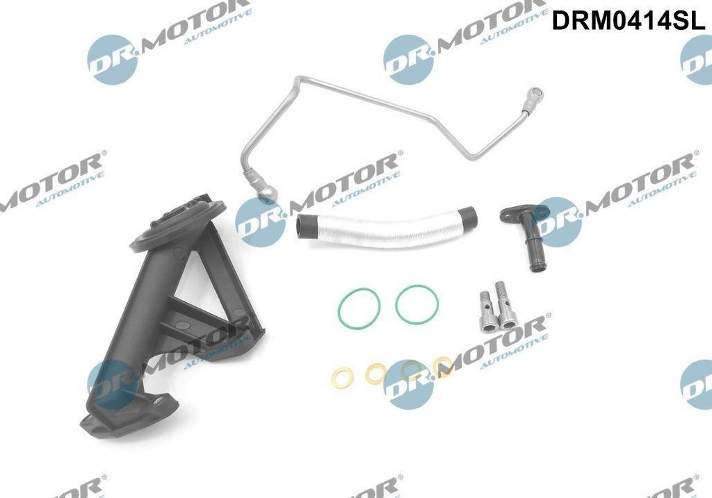 DR.MOTOR AUTOMOTIVE DRM0414SL Montagesatz Turbolader passend für PEUGEOT 207 (WA, WC) 206 Schrägheck (2A/C) 206 CC (2D) 207 CC (WD) 308 SW I (4E,...