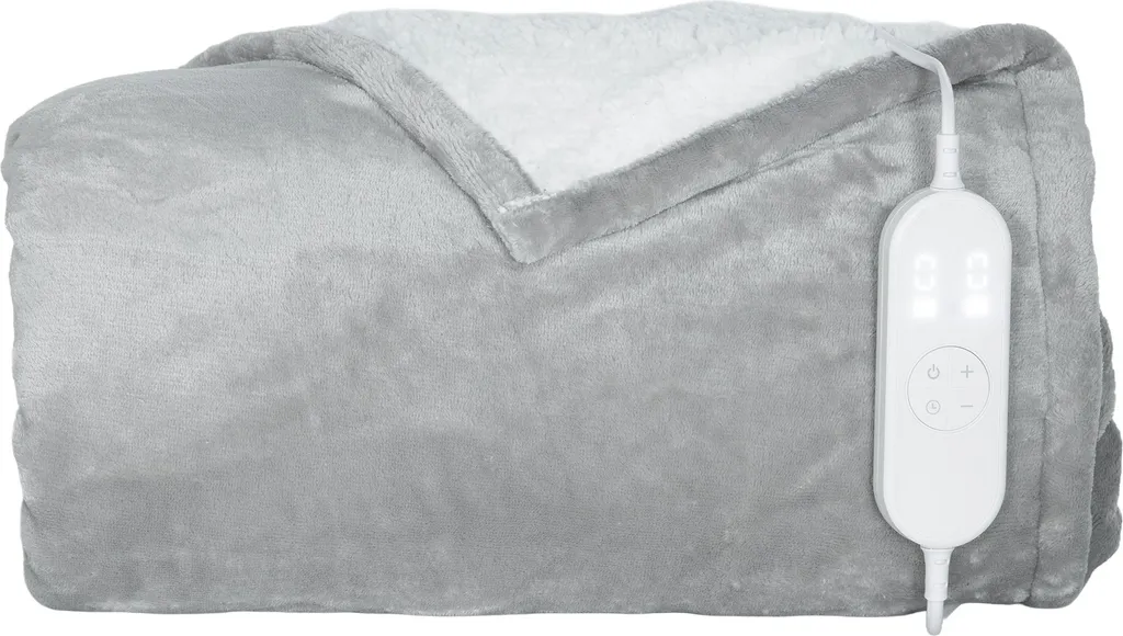 Couverture chauffante lavable 10 niveaux de chaleur 180x130 cm