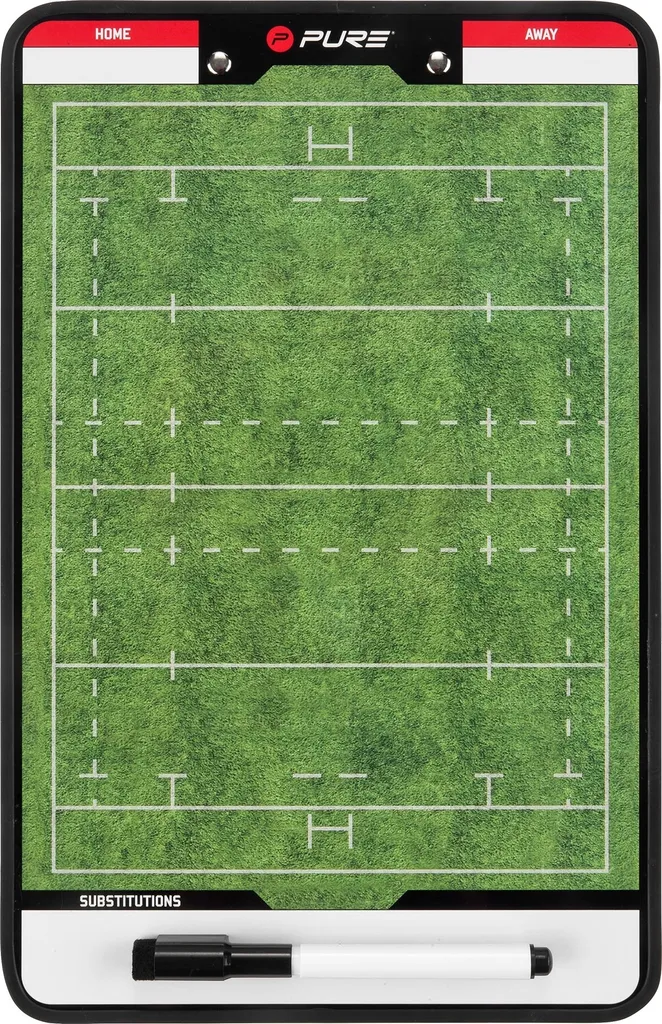 Tableau de Coaching Rugby pour Entraîneur 35x22 cm Pure2Improve Tactique