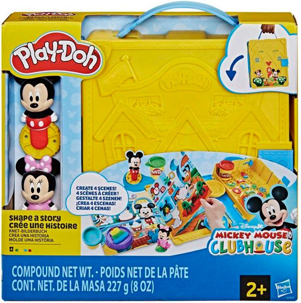 Play-Doh Disney Junior Geschichten Erstellen, Knete Set, Tragbarer Koffer, Kreatives Spielzeug, Vorschulspielzeug, Ab 2 Jahren
