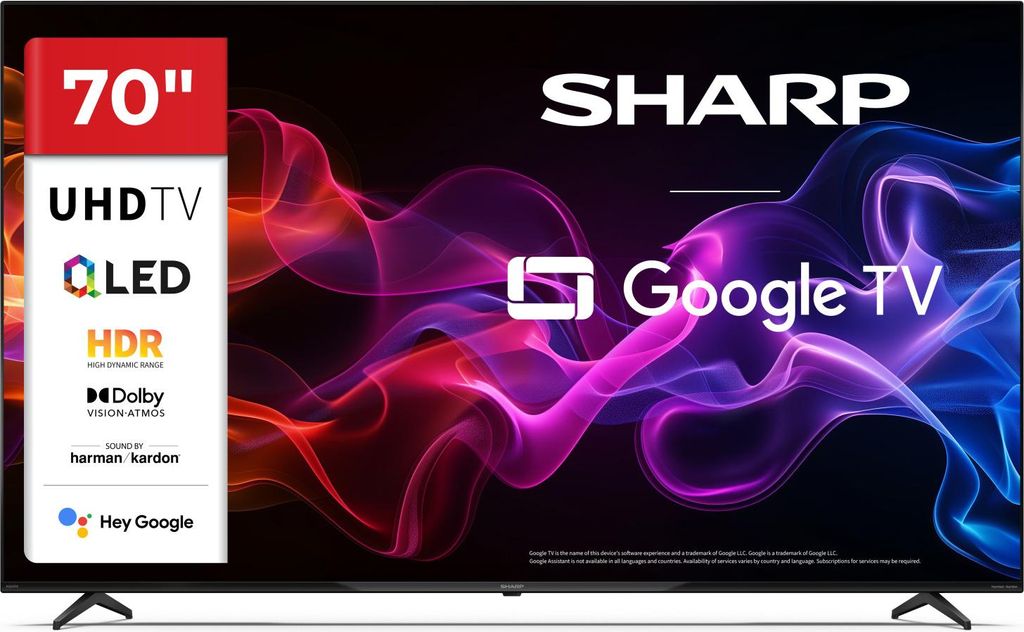 Sharp 70HP5265E, 177,8 cm (70"), 3840 x 2160 px, QLED, Immagine del prodotto 