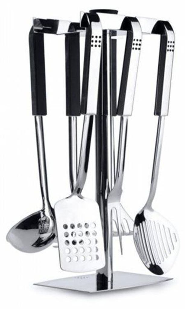 BergHoff - Küchenhelfer-Set - Orion 7-teilig - Edelstahl - Silber - ergonomisch,