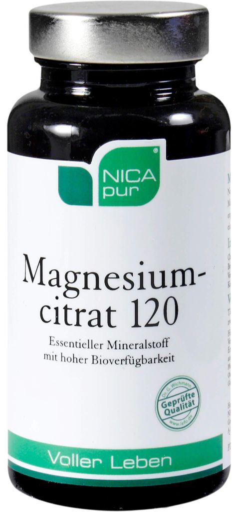 NICApur Citrate de magnésium 120 gélules pour les muscles, Image du produit 