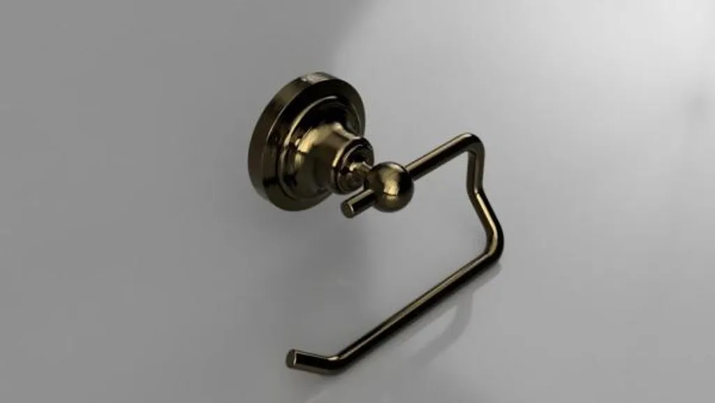 Porte-papier WC bronze compact RETRO : fini le changement difficile - 4