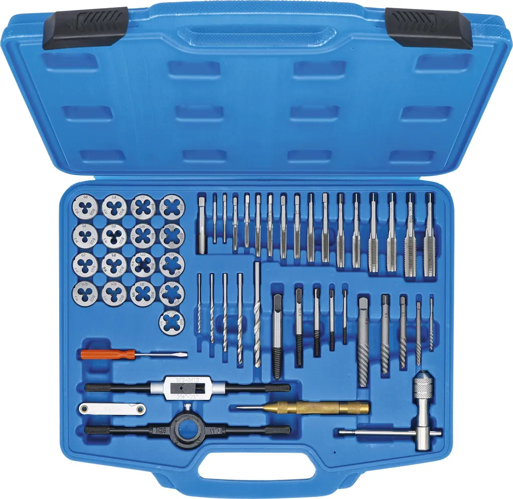 Mallette de tarauds et filières métriques M3-M12 pour atelier