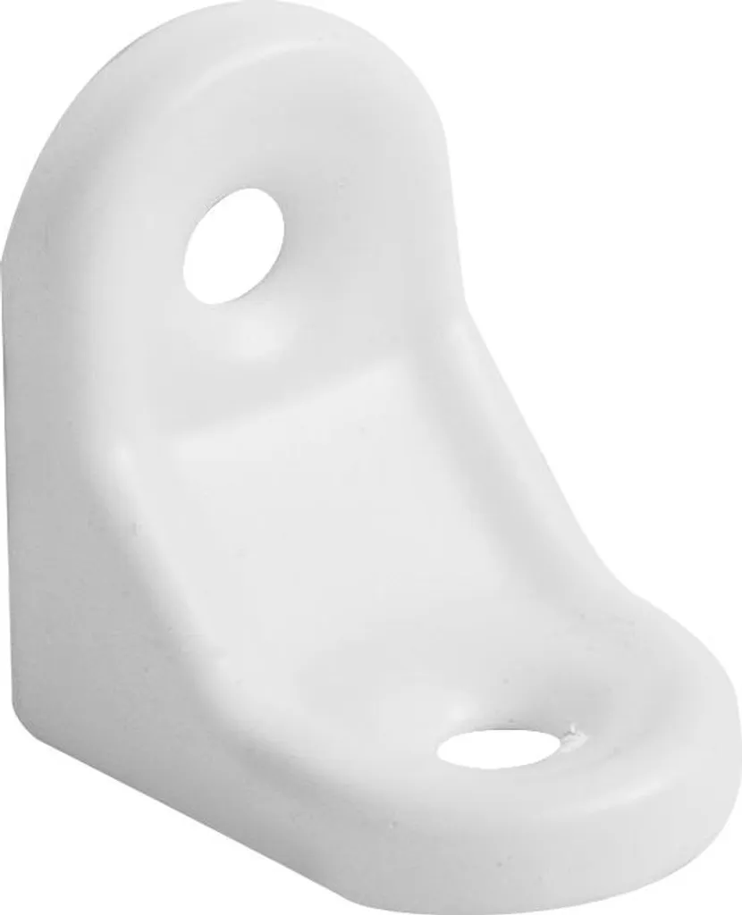 Piccola Staffa In Acciaio 30*30Mm Bianco