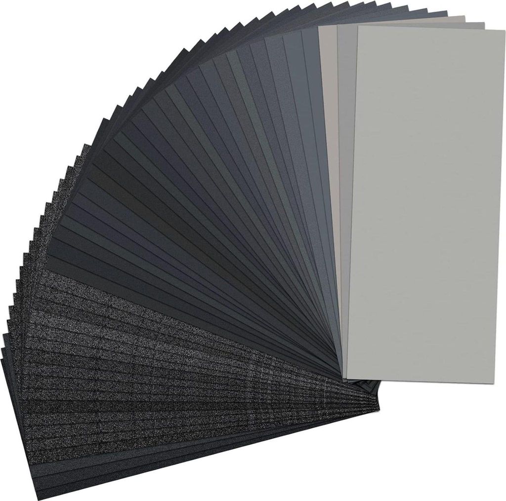 Schleifpapier Set, Körnung von 120 bis 10000, Wasserfest Produktbild 