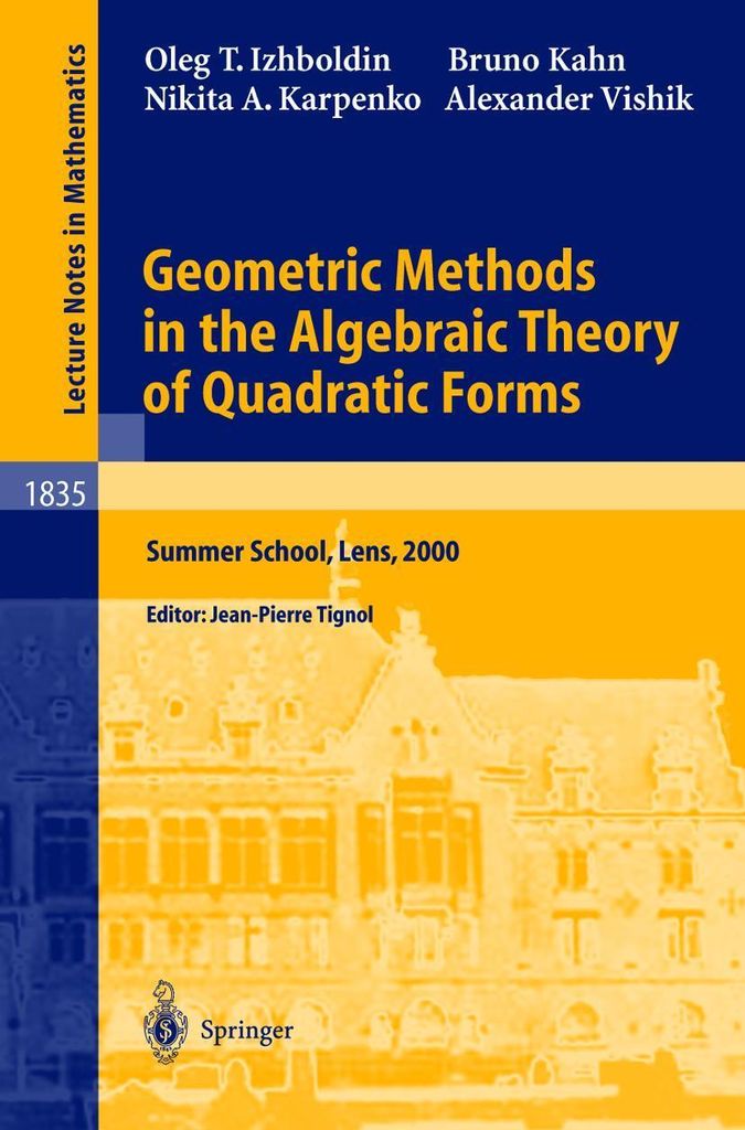 Geometric Methods in the Algebraic Theory of Quadratic Produktbild 