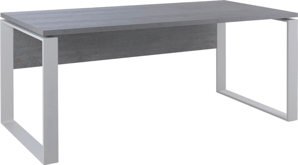 Schreibtisch 170x80cm Arbeitszimmer Smartworking grauweiß Produktbild 