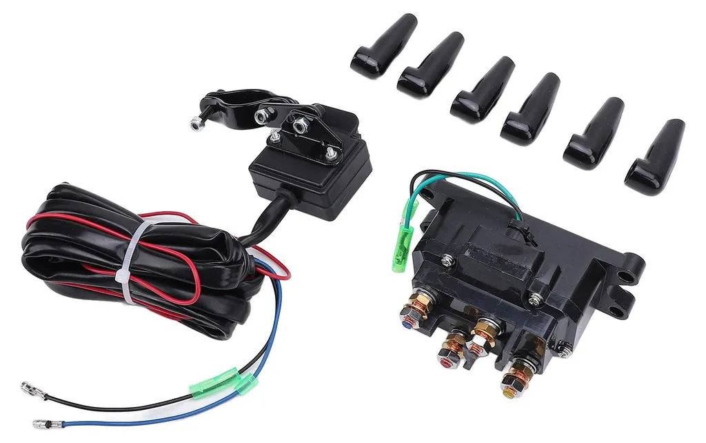 Solénoïde treuil 12V 250A étanche - Kit avec commande pouce pour UTV