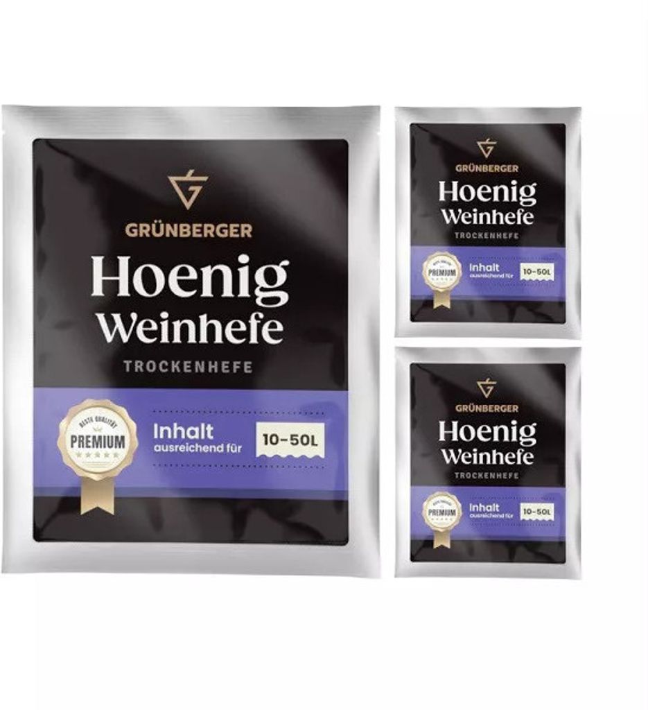 Grünberger Honigweinhefe Trockenhefe für 10-50l Met Honig Produktbild 