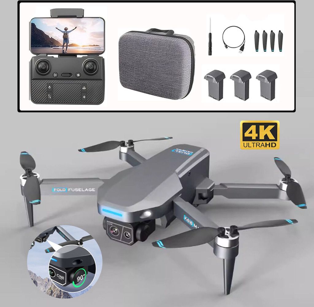 K618 MAX Drone avec caméra HD 4K, 270°Evitement des Image du produit 