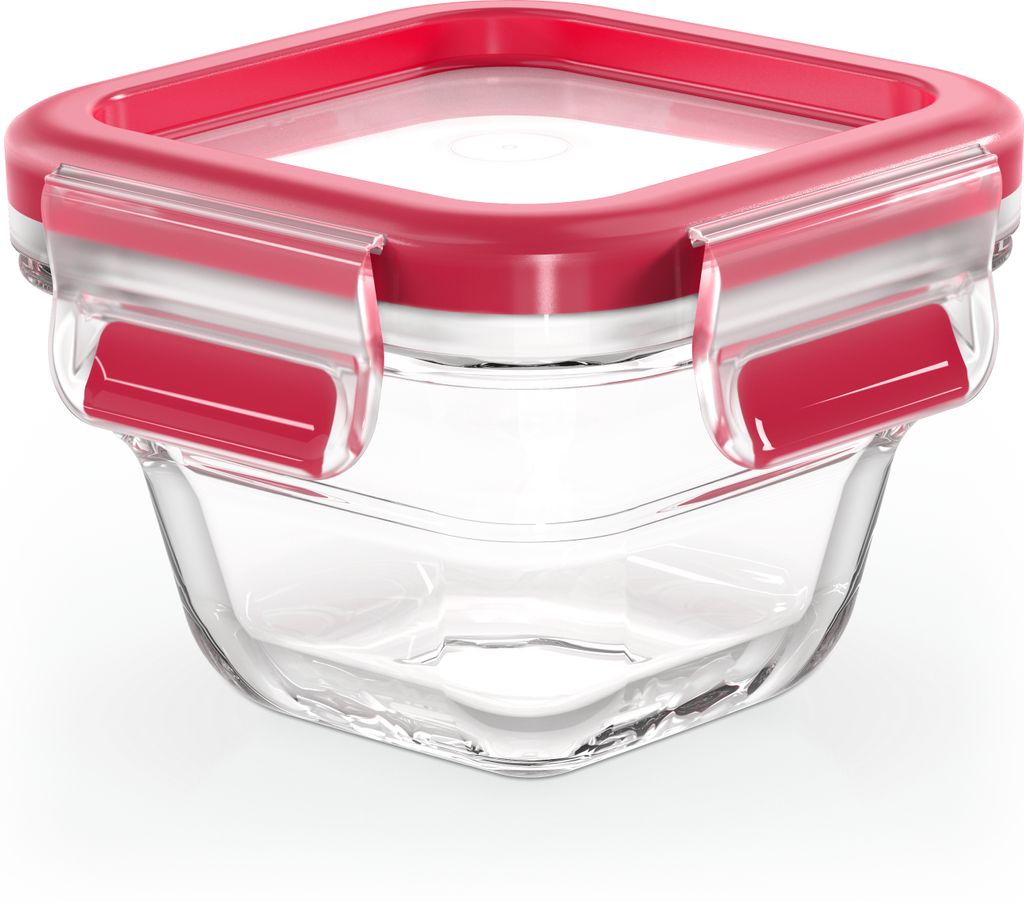 emsa Frischhaltedose CLIP & CLOSE Glas 0,18 Liter eckig
