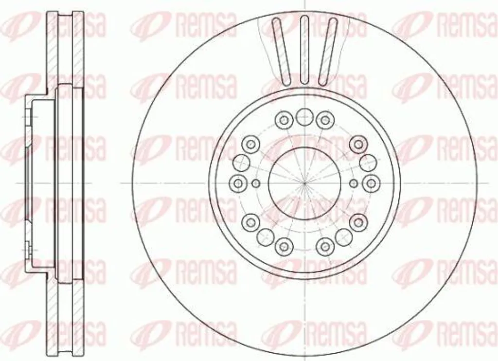 Disque de frein haute performance REMSA 6793.10 pour Lexus GS IS LS