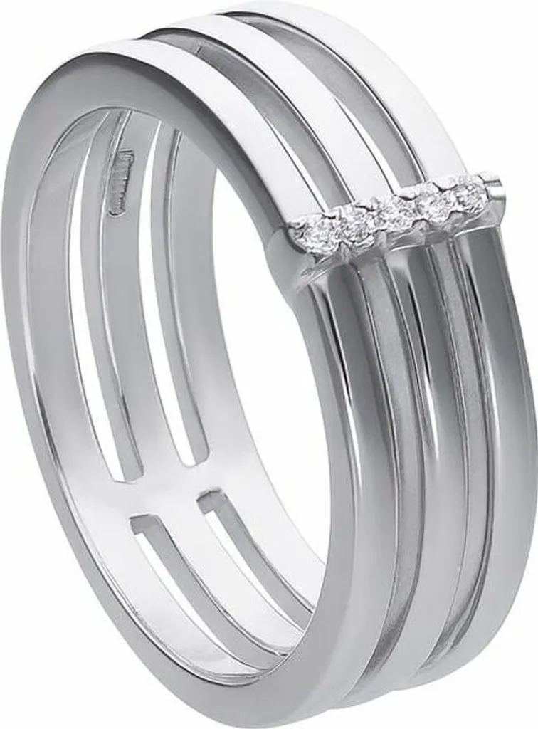 Diamonfire 6121061082175 Anello Solitario Luxury Misura 17,5