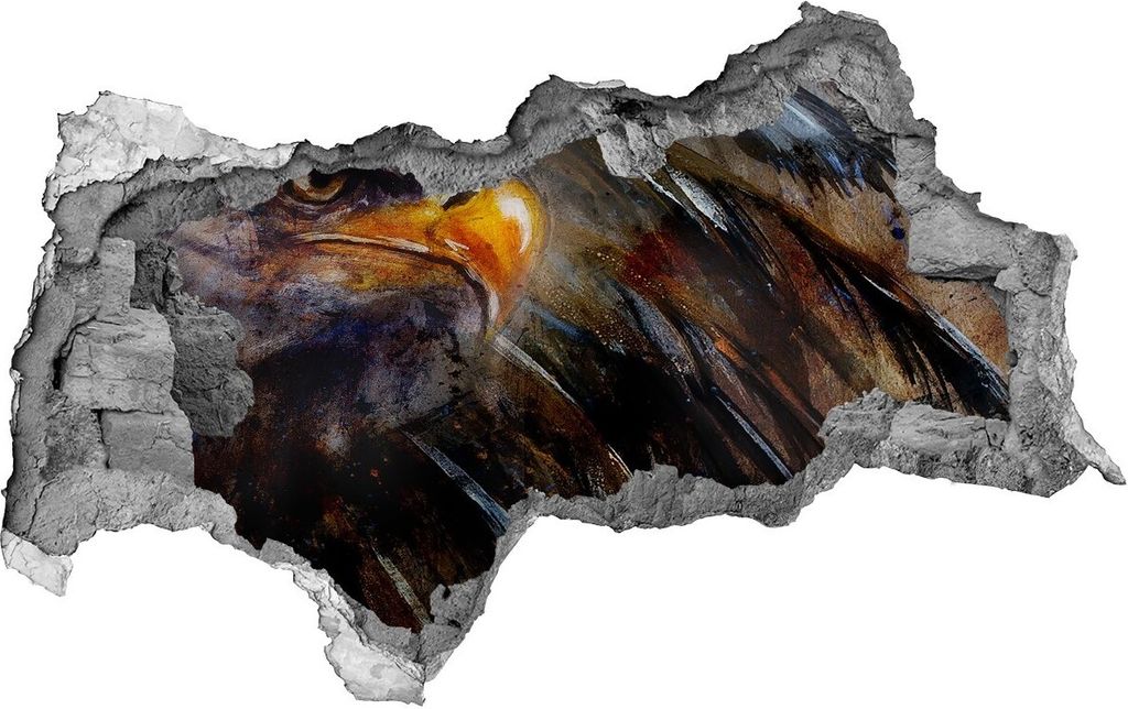 Selbstklebender Loch-3D-Aufkleber 95x73 cm Adler