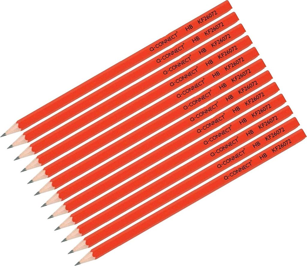 Graphitstift Q-Connect - ohne Gummi, HB, 12 Stück
