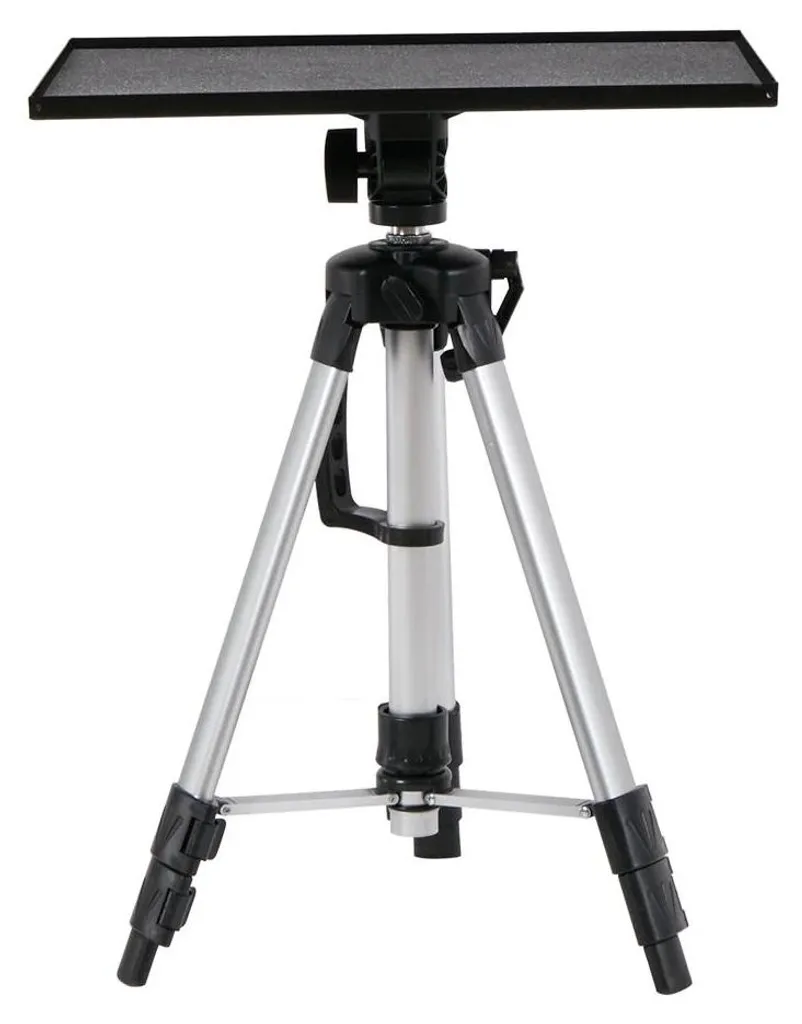 Trépied pour Vidéoprojecteur Télescopique en Aluminium Léger Argenté