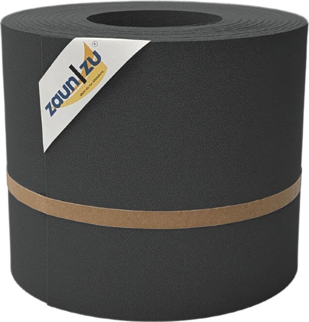 Sichtschutzstreifen zaun|zu PREMIUM 26m Rolle PP Zaunblende für Doppelstabzaun Anthrazit, 26m