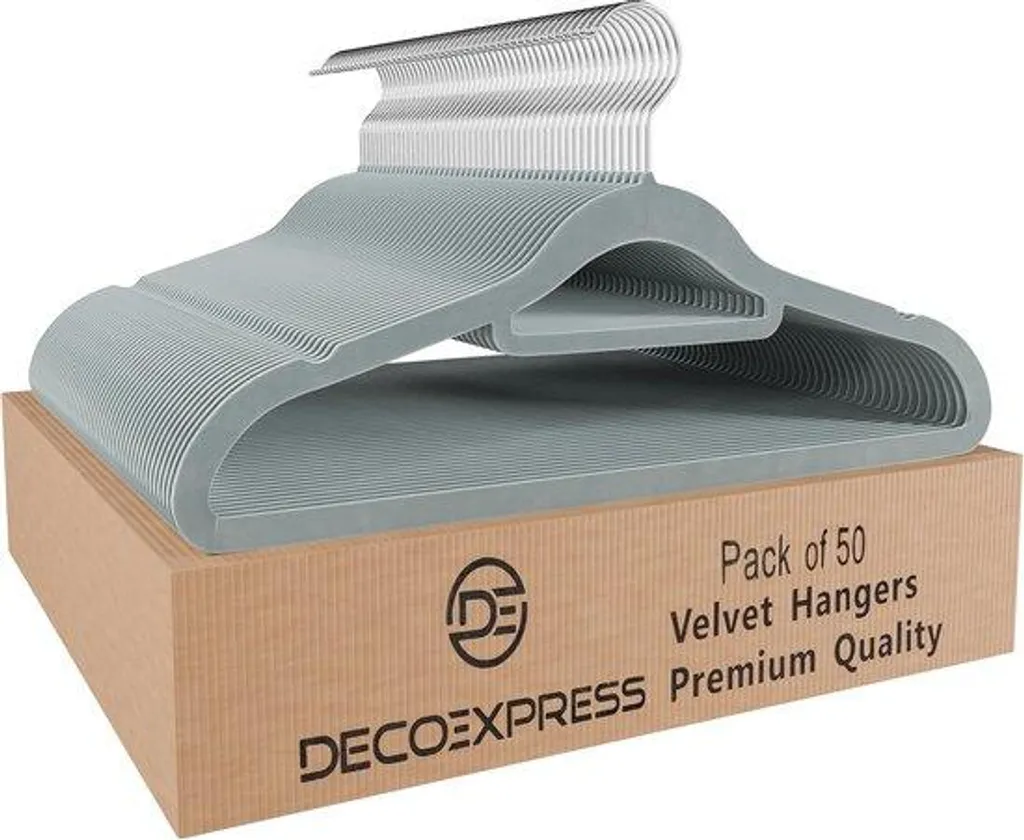 Cintre en peluche antidérapant lot de 50 pièces pour dressing ordonné