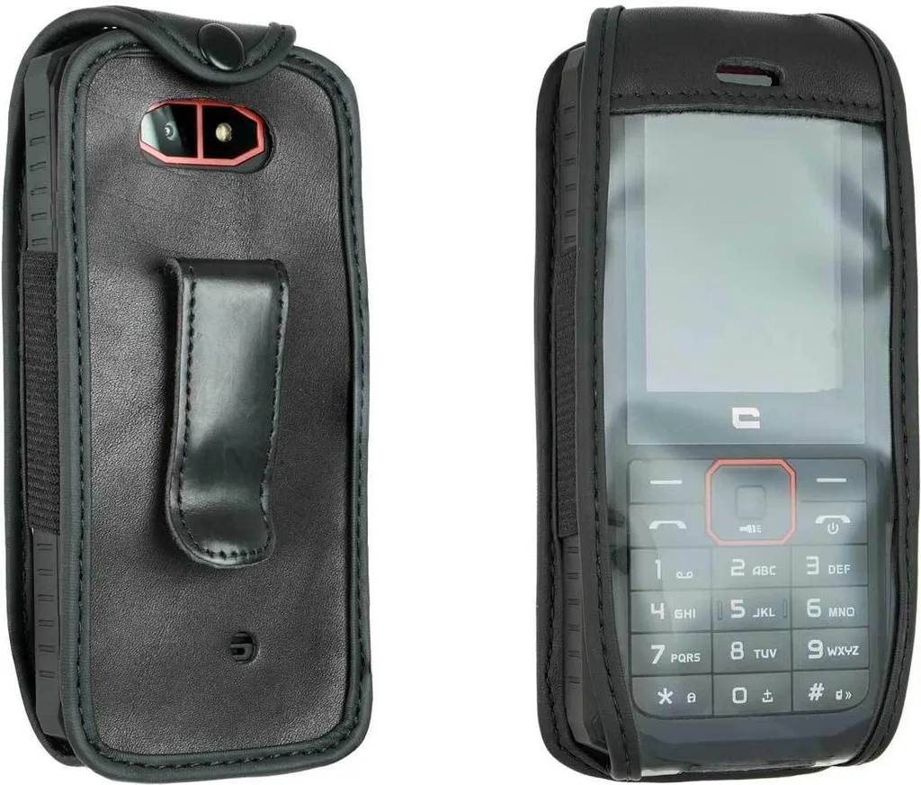 Clip da Cintura in Vera Pelle per Crosscall Spider-X5 | Protezione Outdoor