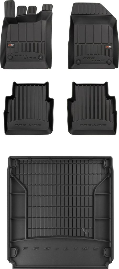 FROGUM Gummimatten Auto Fußmatten + Kofferraummatte für Opel Vectra C 2002-2008
