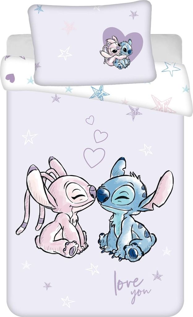 Jerry Fabrics Bavlněné povlečení 100x135 Lilo and Stitch Obrázek produktu