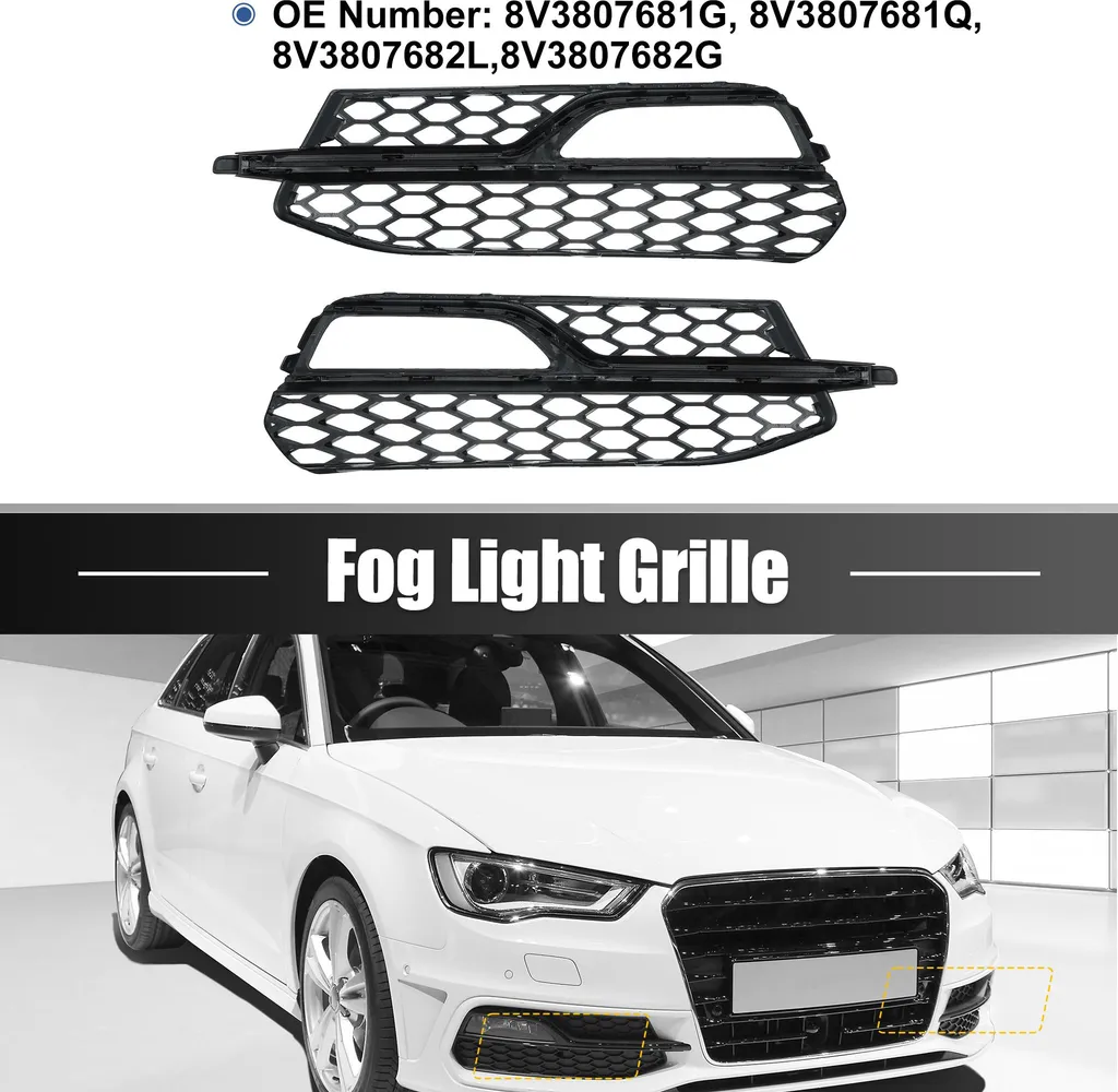 Cache Grille Antibrouillard Audi 8V3807682L en ABS Ultra Résistant
