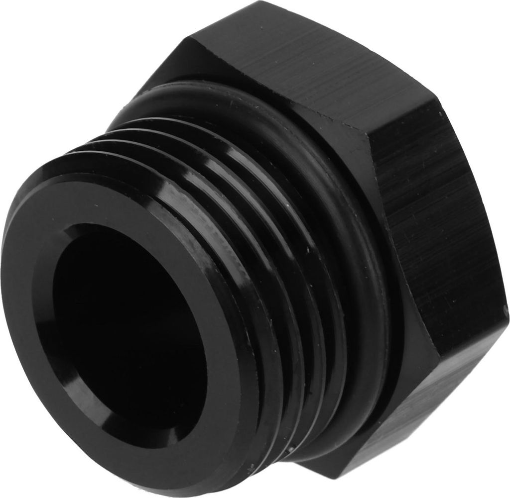Block Off Plug Fitting Adapter Male Hex Steel Universal 4000PSI Black for VehicleAN10