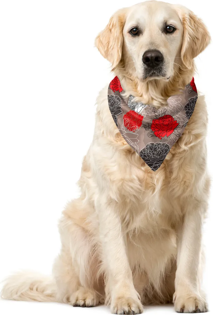 Bandana Cane Floreale ABAKUHAUS 55cm - Perfetta per Trekking e Outdoor