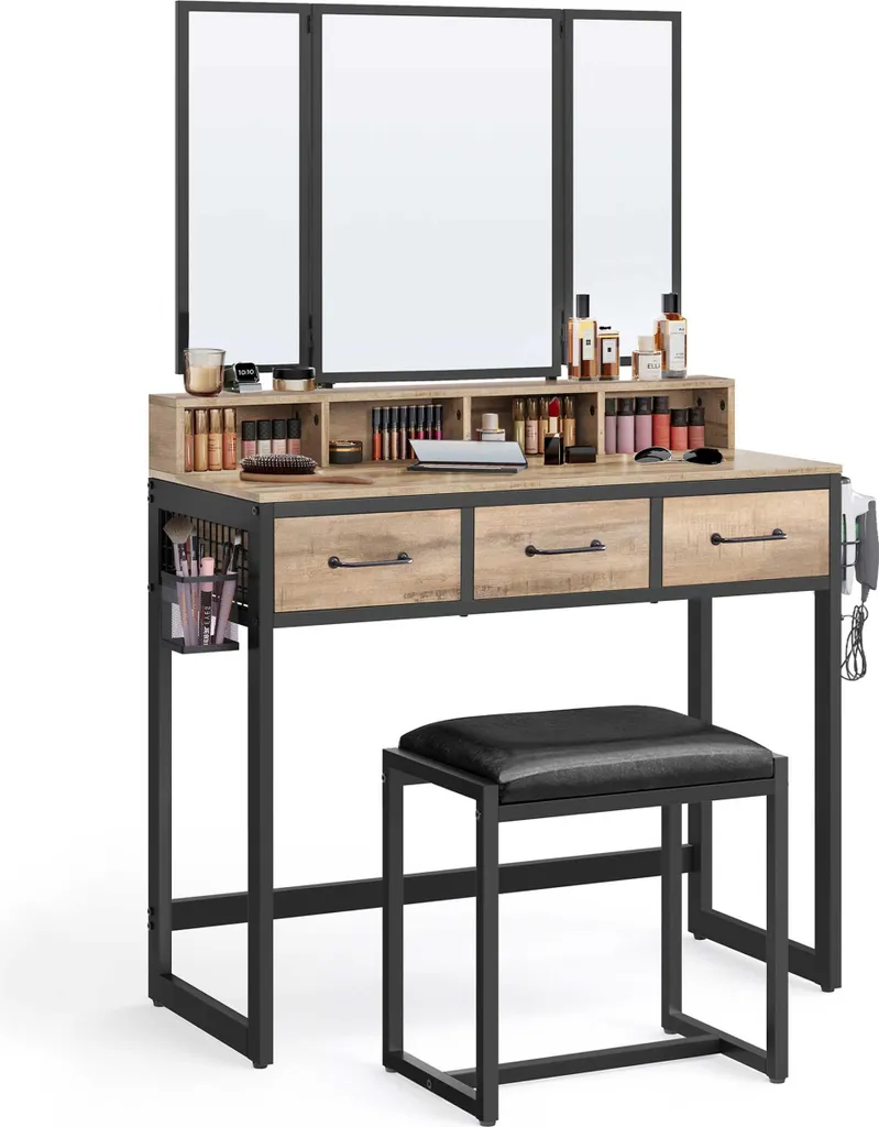 Set maquillage Zaza brun-noir : solution rangement et confort de soin