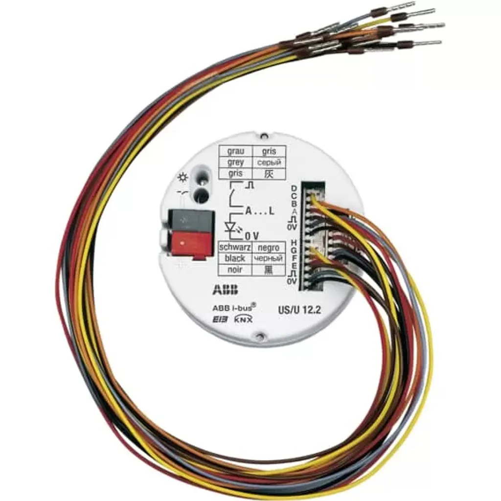 Module d'E/S universel KNX ABB US/U12.2 pour entrées et sorties 12 canaux