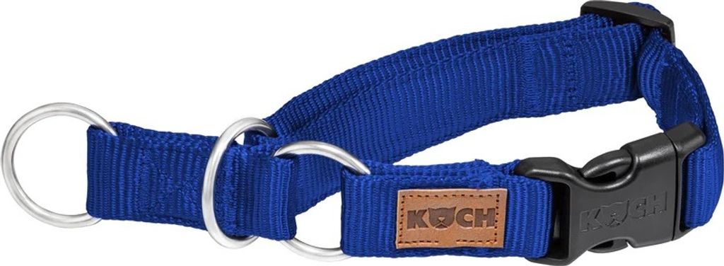 Koch PREMIUM Zugstopp-Halsband gepolstert L 25 mm breit, Halsumfang 40 - 55 cm, Royal Blau