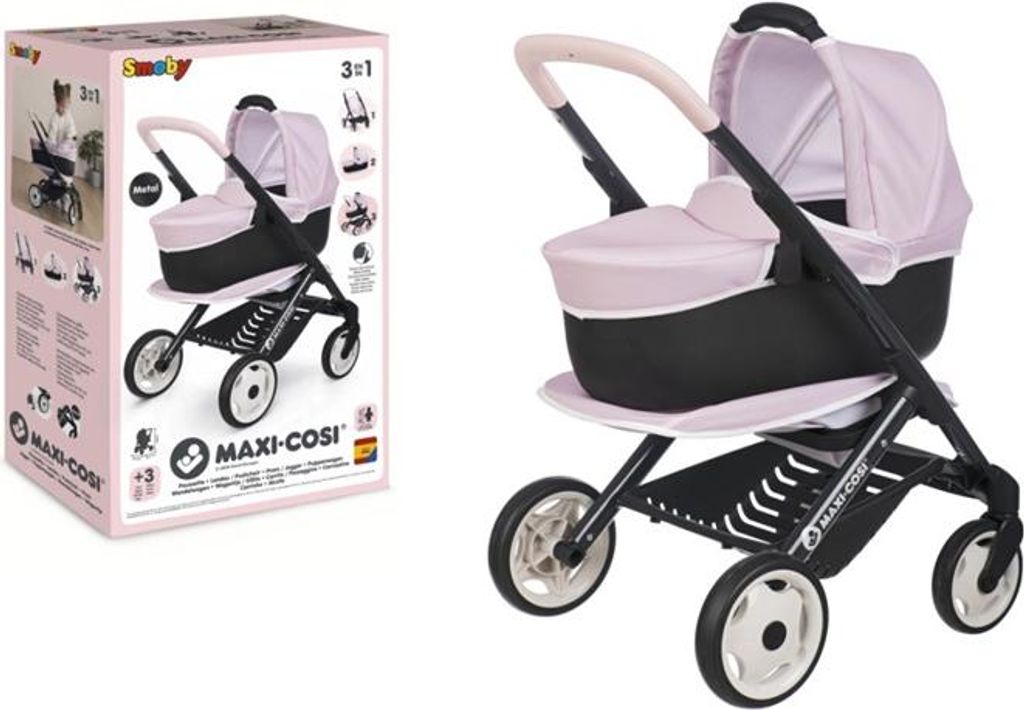 SMOBY Maxi Cosi wózek 3w1 różowy 253121 Zdjęcie produktu 