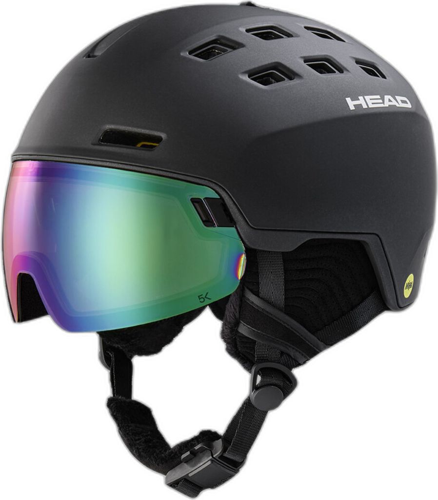 Head Radar 5k Photo Mips Helm Mit Visier Schwarz XS-S Produktbild 