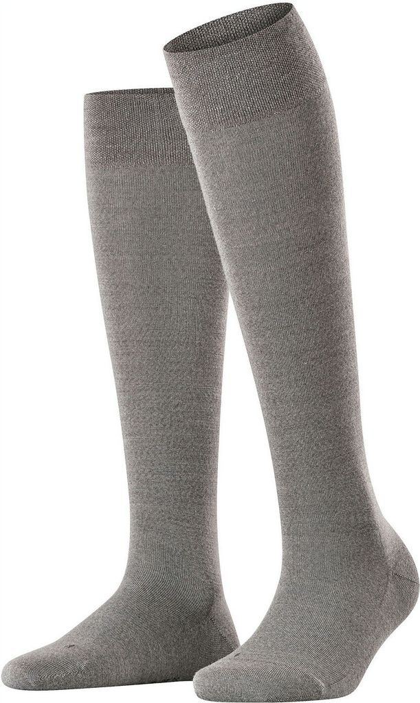 FALKE Sensitive Berlin Kniestrümpfe Damen light grey melange 39-42