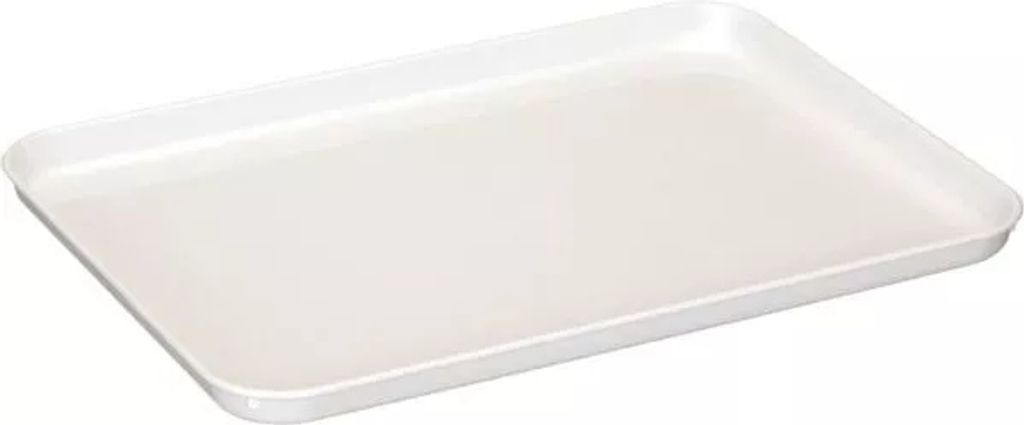 Tablett Kunststoff, weiß, Höhe: 20 mm, Länge: 360 mm, Breite: 260 mm
