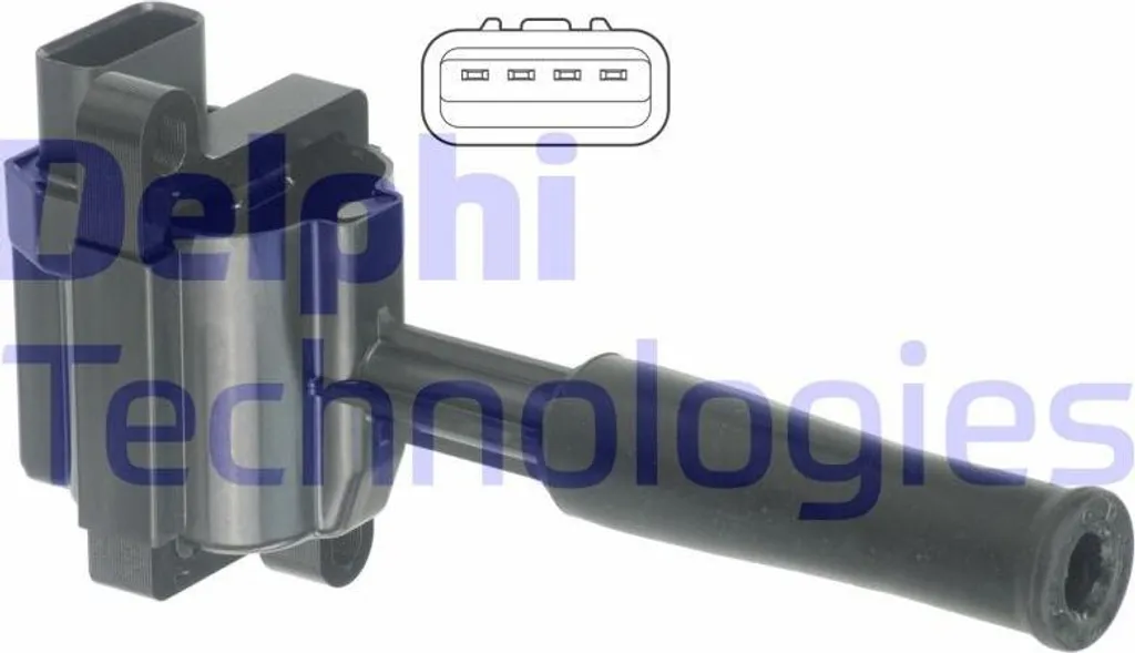 Bobine d'allumage crayon Delphi pour moteur Jaguar V8 XK8 XJ8 LNE1510AB