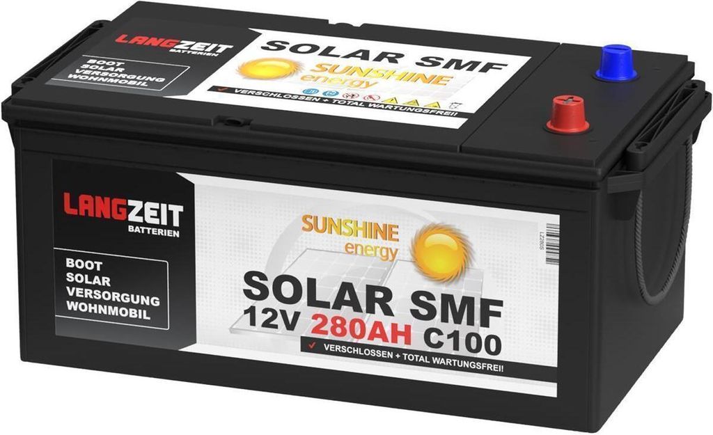 Langzeit Solarbatterie SMF 280Ah 12V Produktbild 