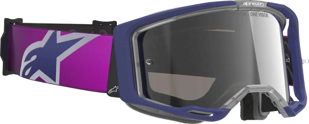 Lunettes Vision 8 Corp Alpinestars violet clair plexi argenté - 2