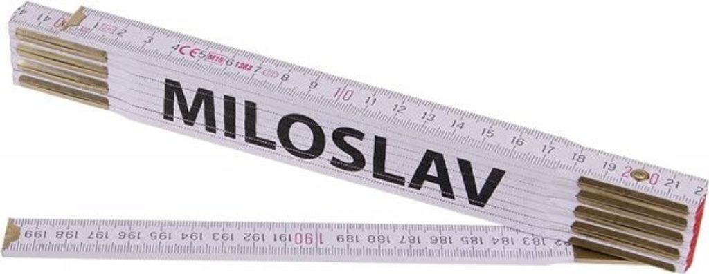 LEVIOR - Zollstock (Gliedermaßstab) 2m MILOSLAV (PROFI, weiß, Holz)