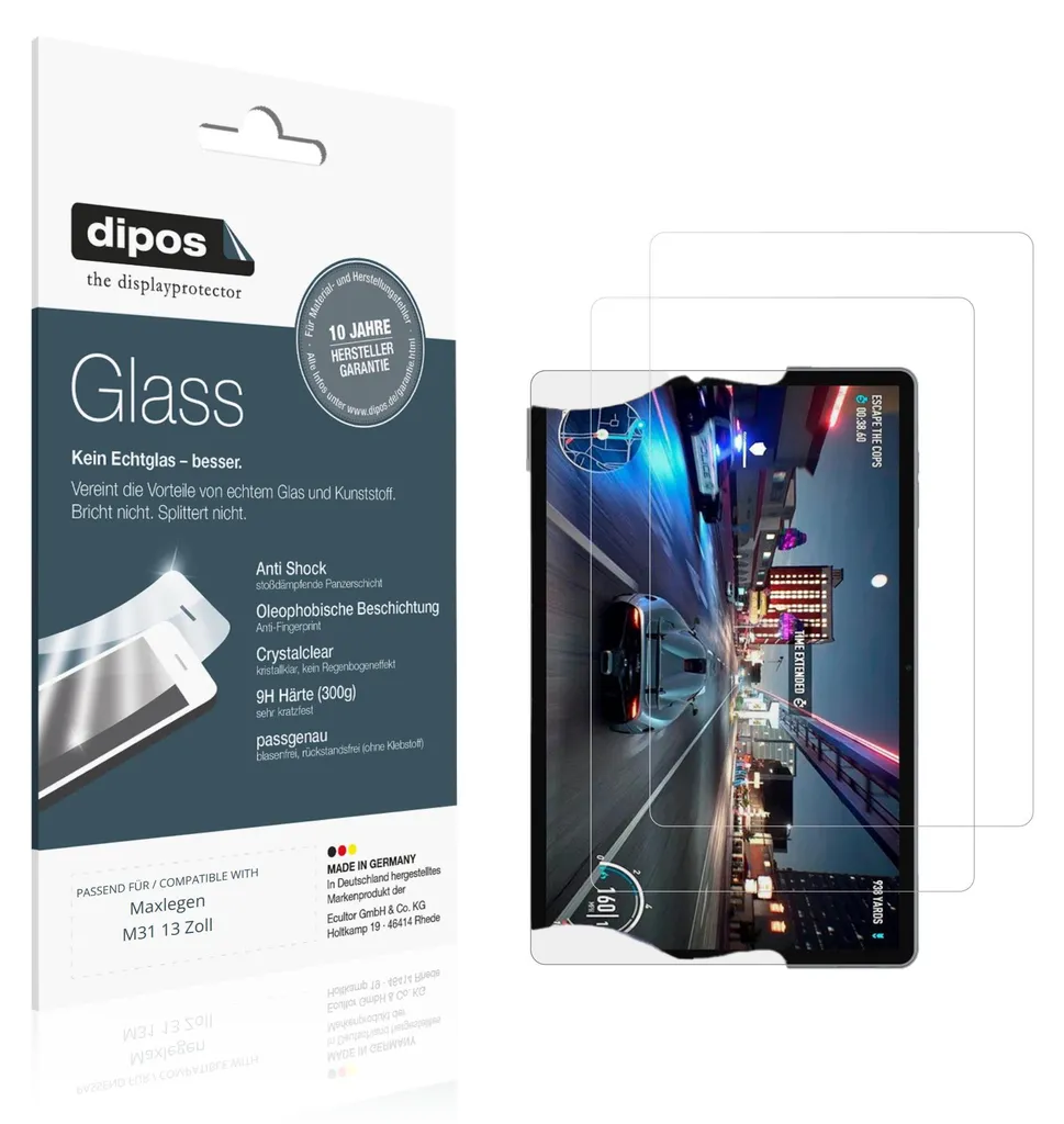 Protection 9H Maxlegen M31 13 Pouces en Verre Souple Ultra Résistant
