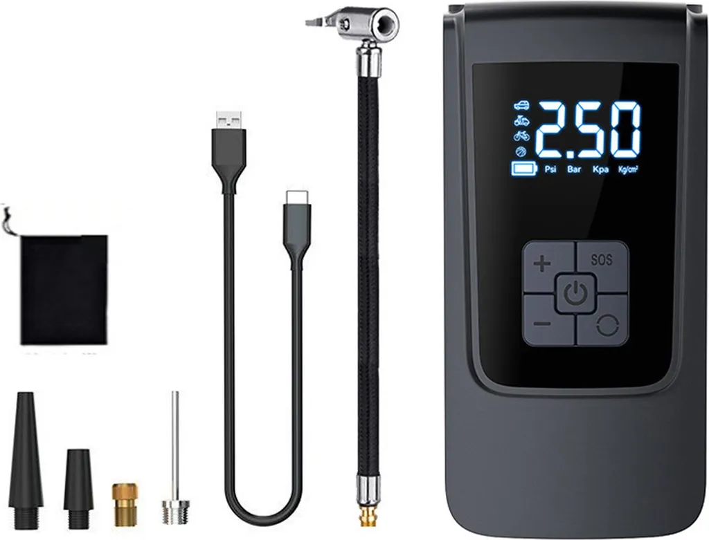 Mini Compressore Pneumatici 150PSI Portatile con Display Digitale LED