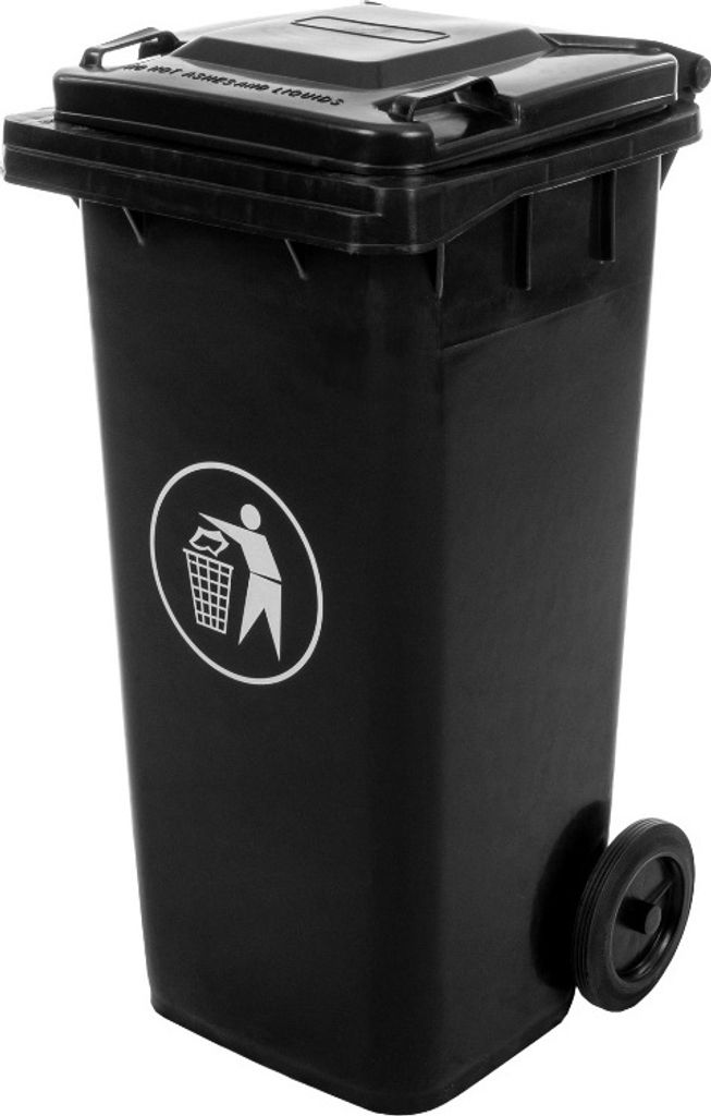 nabbi Mulltonne Aschenbecher 120 L - schwarz