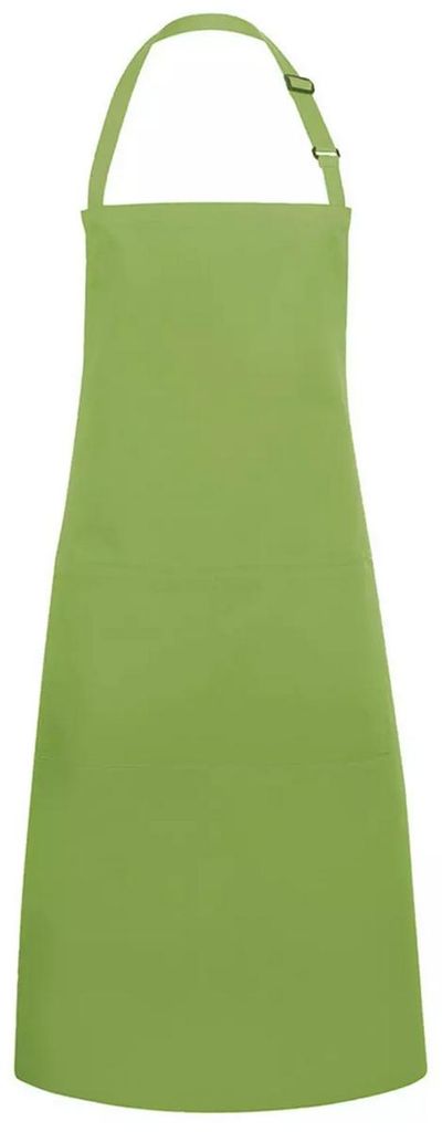 Karlowsky - Latzschürze "Basic", Tasche LT6110 (Einheitsgröße) (Limone)