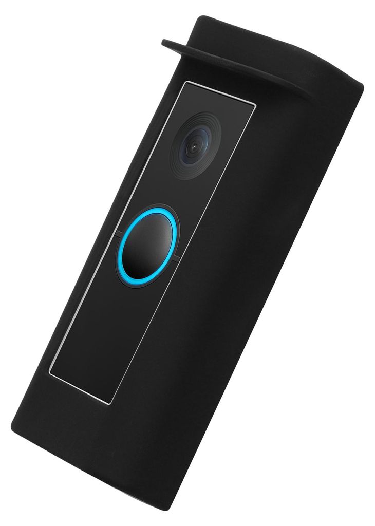 kwmobile Hülle kompatibel mit ring Video Doorbell Pro - Silikon Cover Case Schutzhülle für Video Türklingel Schwarz