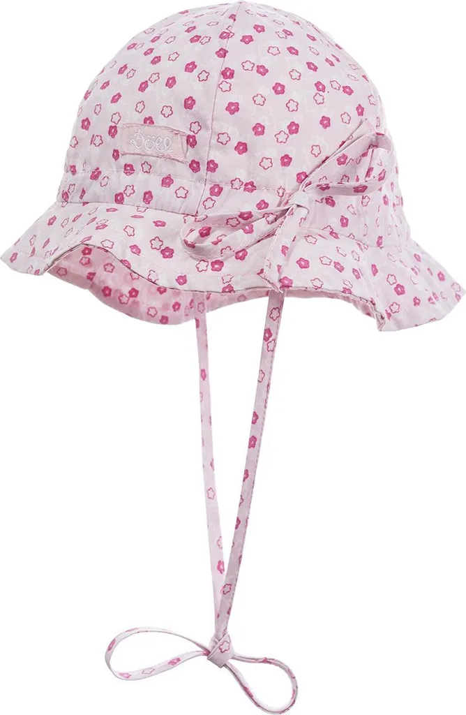 Cappellino Estivo Döll in Cotone Bio Rosa | UV Protect & Soft Tie