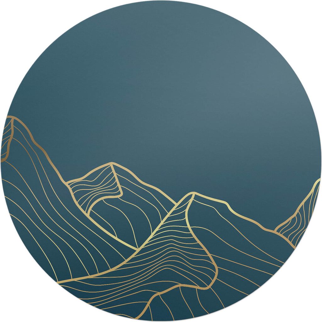 Bergkünstlerische Linien – Bodenschutzmatte – Stuhlunterlage – Bürostuhlmatte – Rutschfeste Bodenmatte – Schutzmatte für Hartboden –...